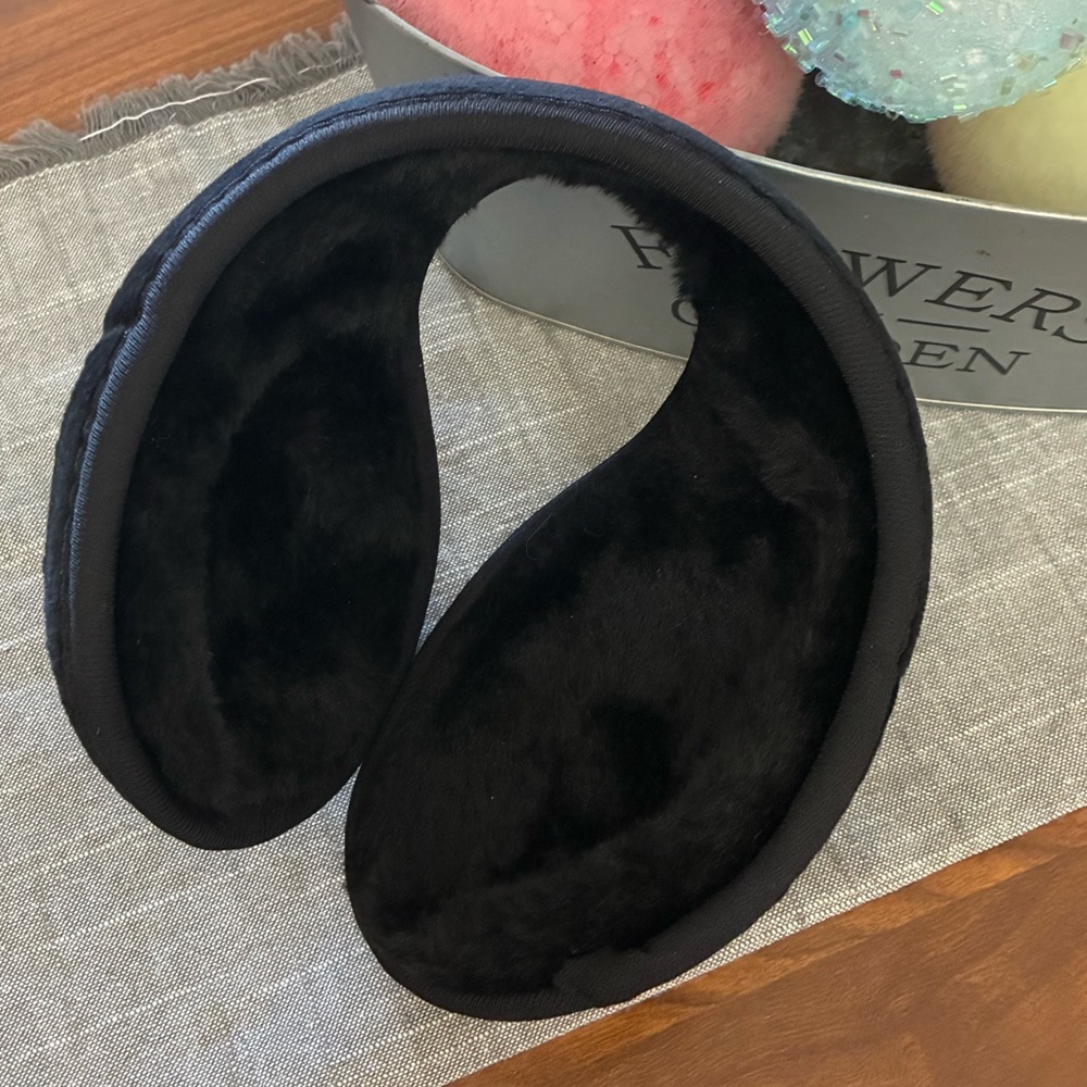 Black Microfiber/Faux Fur Earmuffs *MUST BE BUNDLED